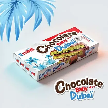 Chocolate Baby Dubai – Kunafa and Pistachio filled luxury chocolate bar by Friend